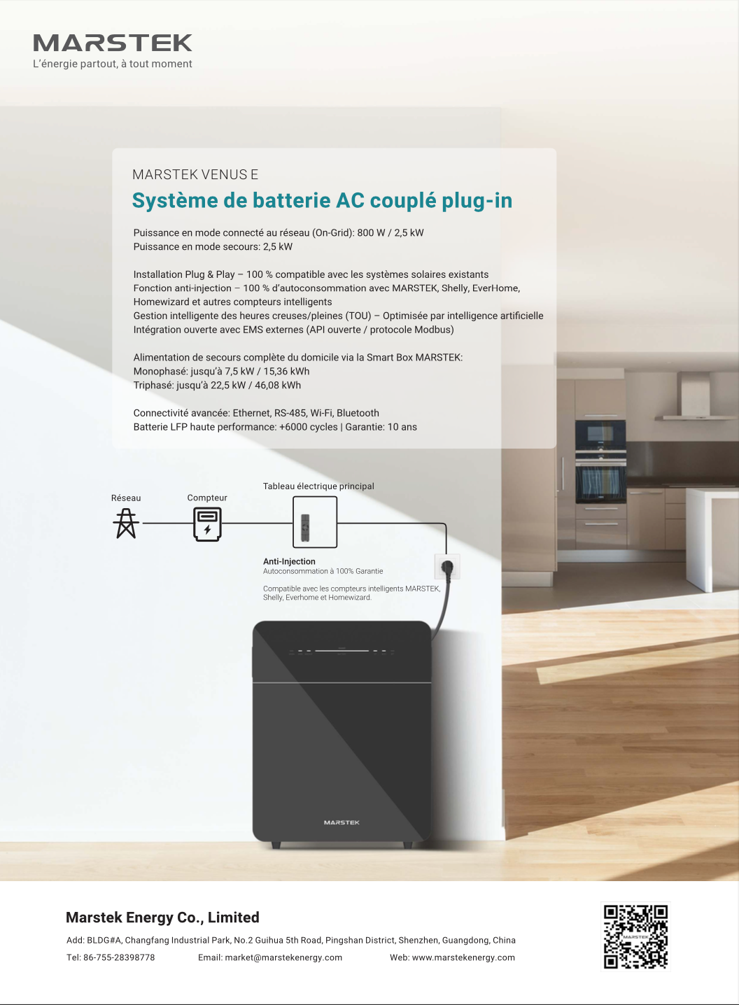 Fiche technique Marstek Venus E 3.0