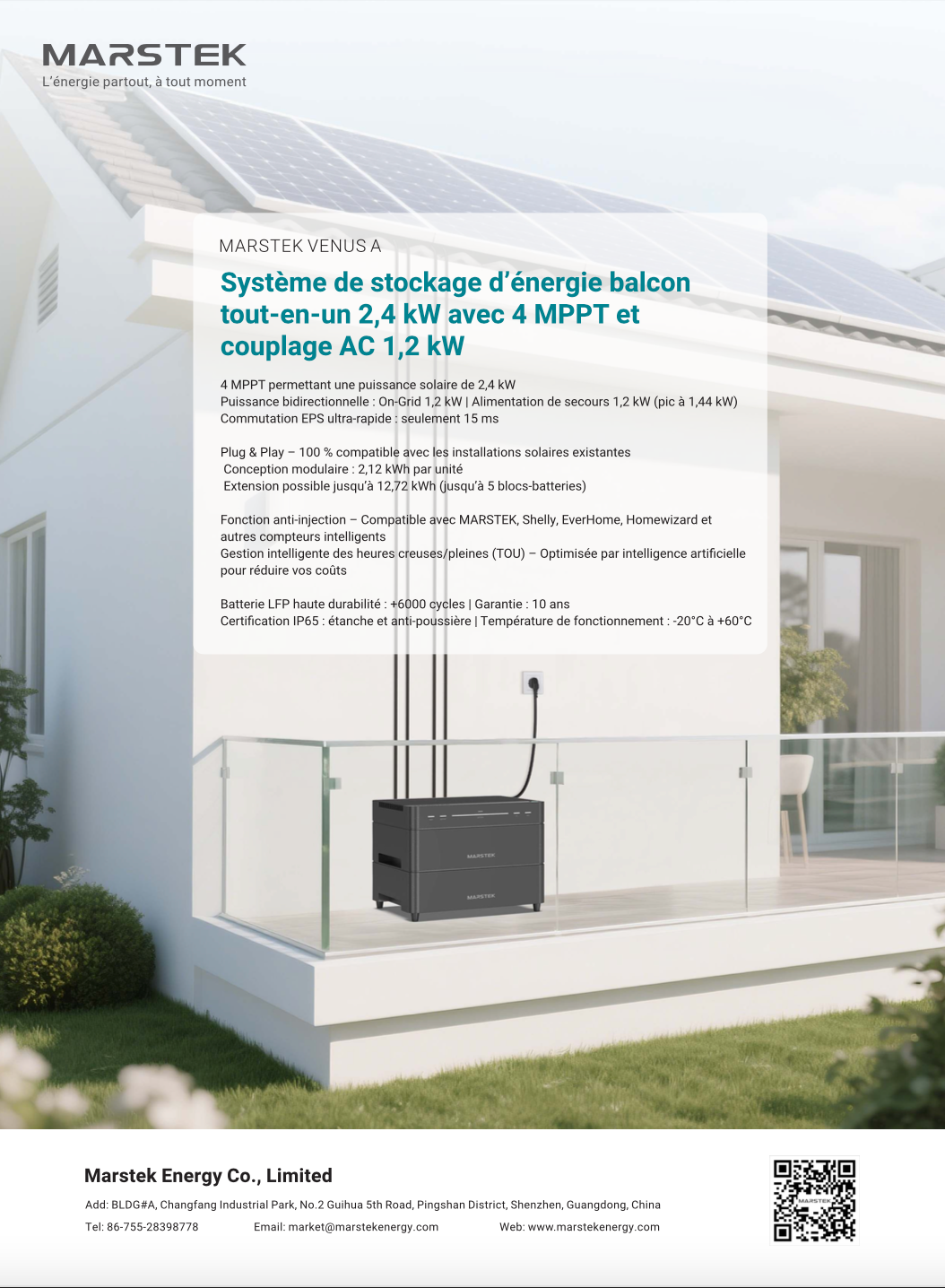 Fiche technique Martsek Venus A